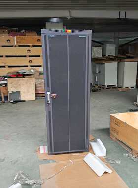 华为N63B，600/300/2200凸门网络机柜，紫灰色中