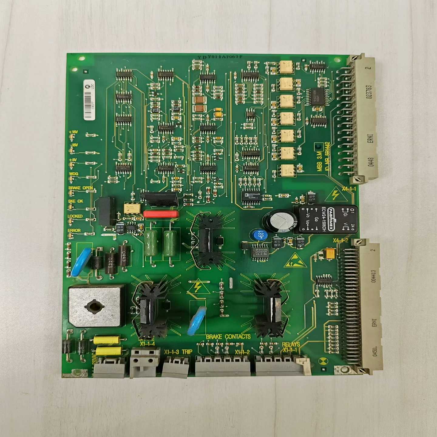 询价迅达300P电梯抱闸板MBB 3MC板 IDNR591