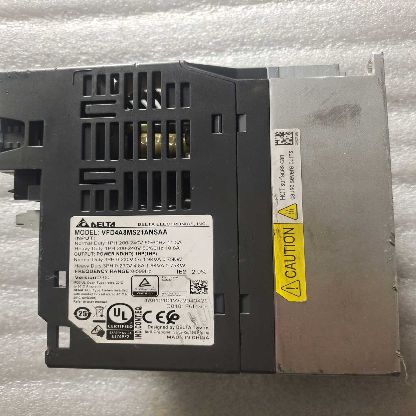 咨询-台达VFD4A8MS21ANSAA,220v-0.75kw一
