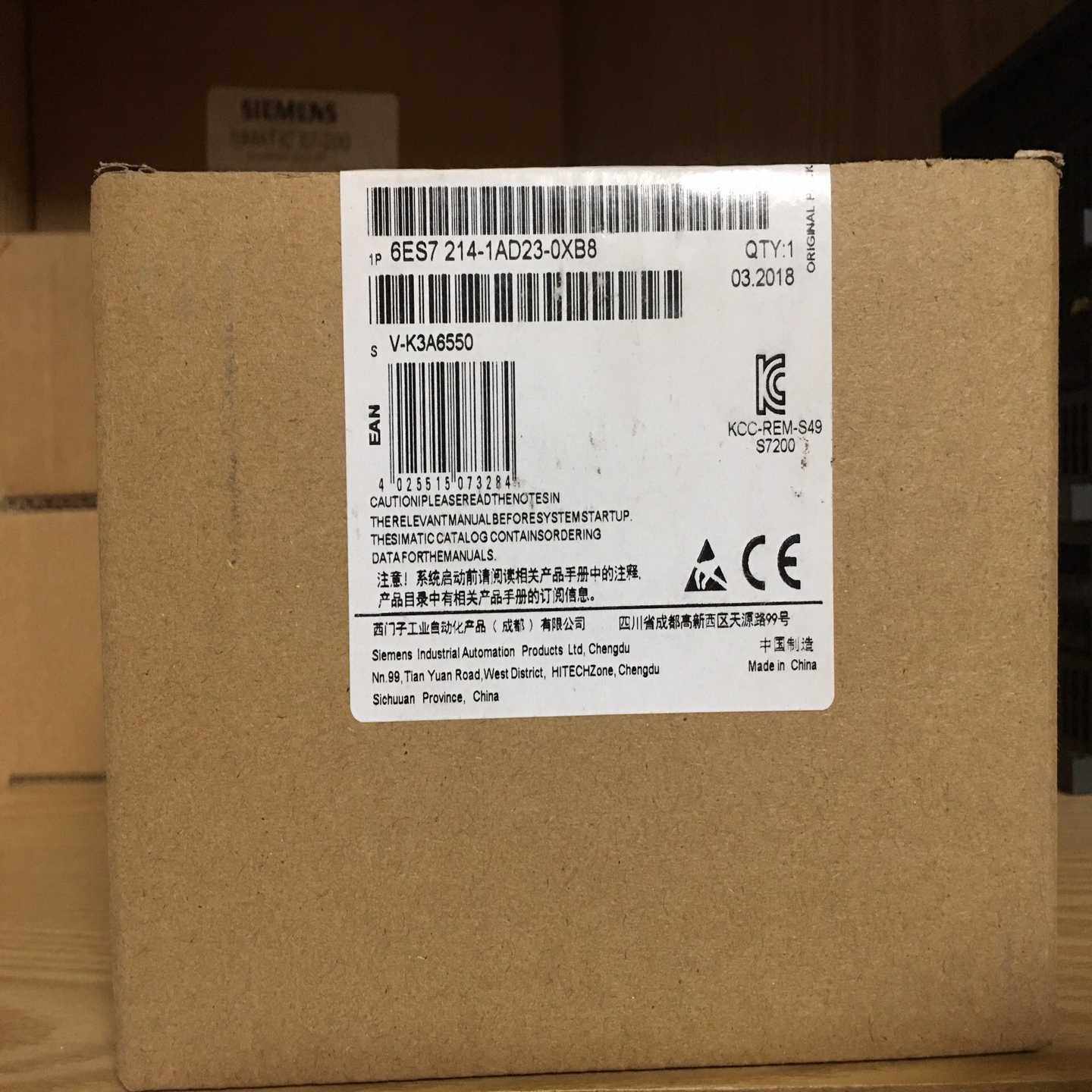 6ES7 214-1AD23-0XB8 未拆封模块(亚飞商行）