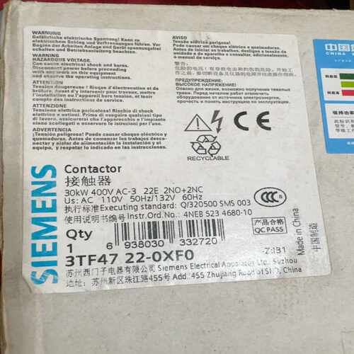 继电器：3TF4722-0XF0询价