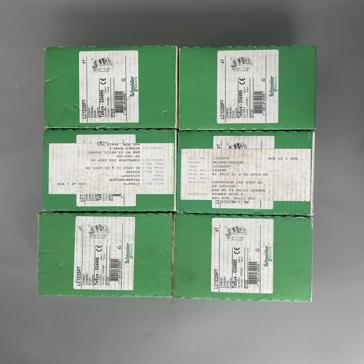 询价施耐德接触器LC1D25P7，全新原装正品，型号LC1D25