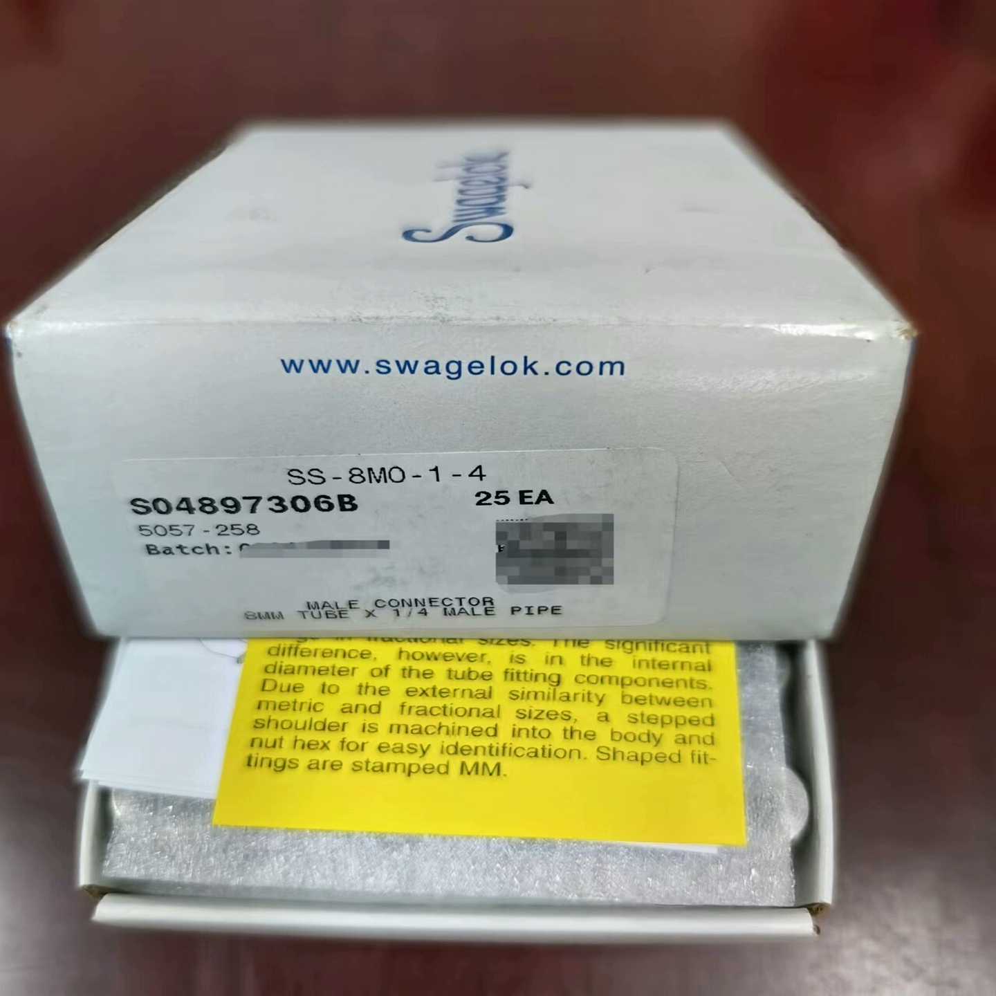 SwagelokSS-8M0-1-4全新原装正品，单价