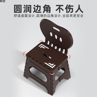 成人户外聚餐椅子 大号塑料折叠凳子家用创意儿童写字椅便携式