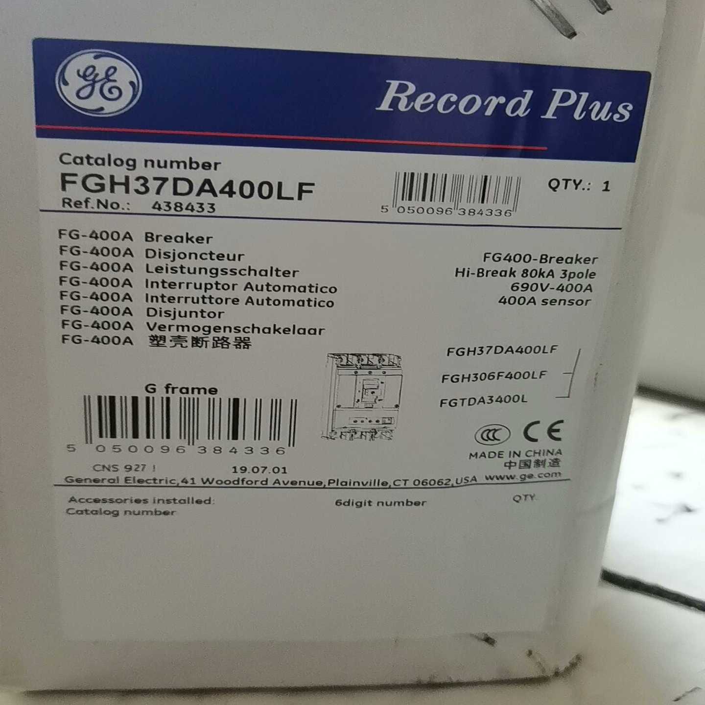 询价通用电气GEFGH37DA400LFNo438433
