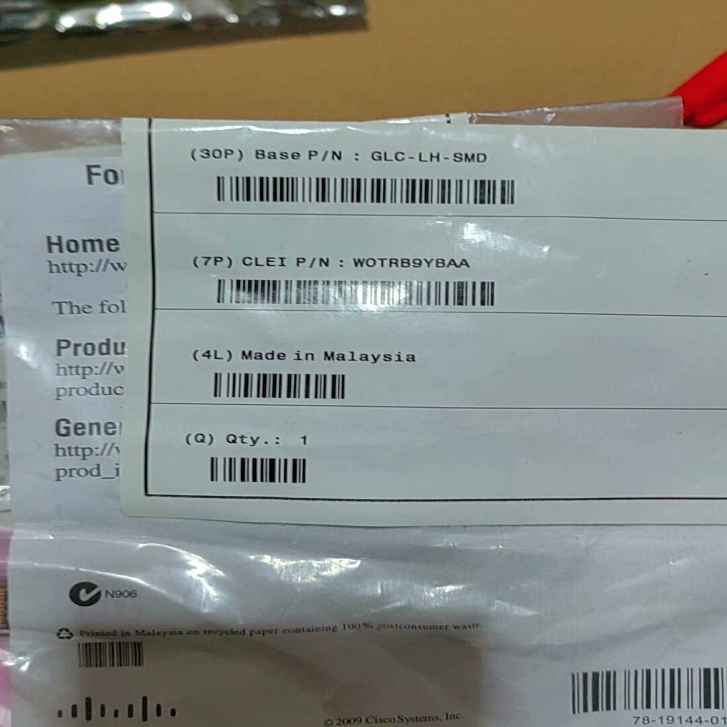 CISCO/思科全新单包模块GLC-LH-SMD10-2-议价