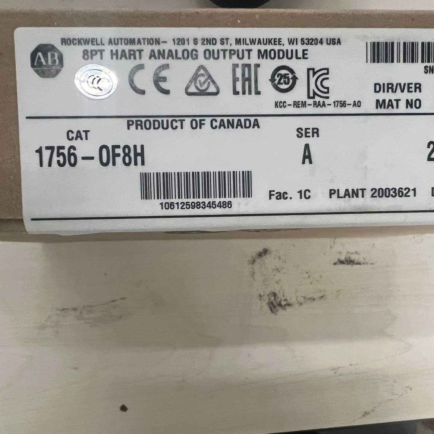 1756-OF8H未拆封2023年询价