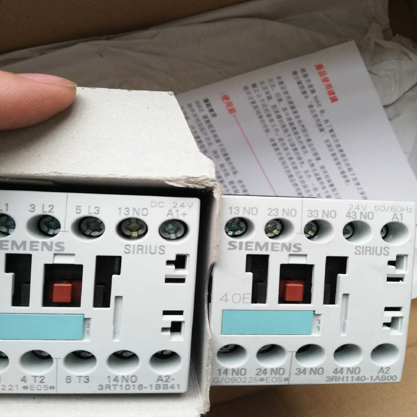 接触器3rt1016-1bb41  3rh1140实物~询价
