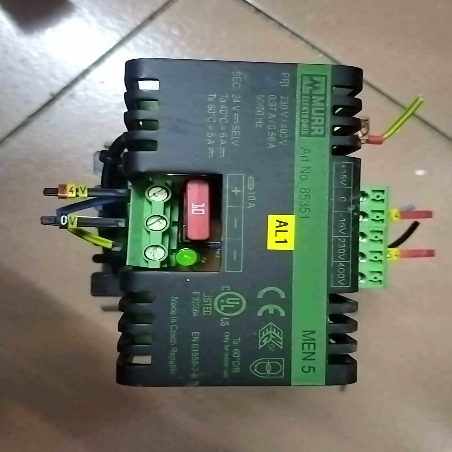 MURR24伏电源穆尔变压器85351，一台询价
