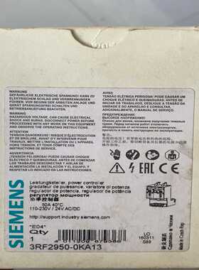 3RF2950-0KA13继电器剩于一个 实物~询价