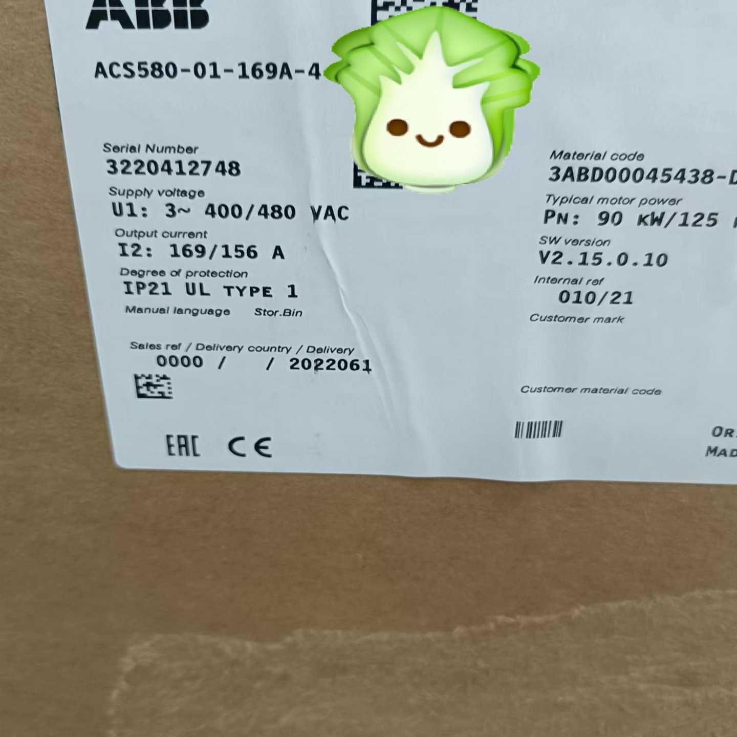 【议价】变频器ACS580-01-169A90KW质适用