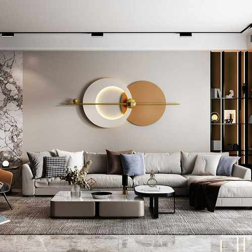 卧室墙面装饰轻奢感挂件玄关铁艺壁饰简约风客厅沙发背景墙上壁挂