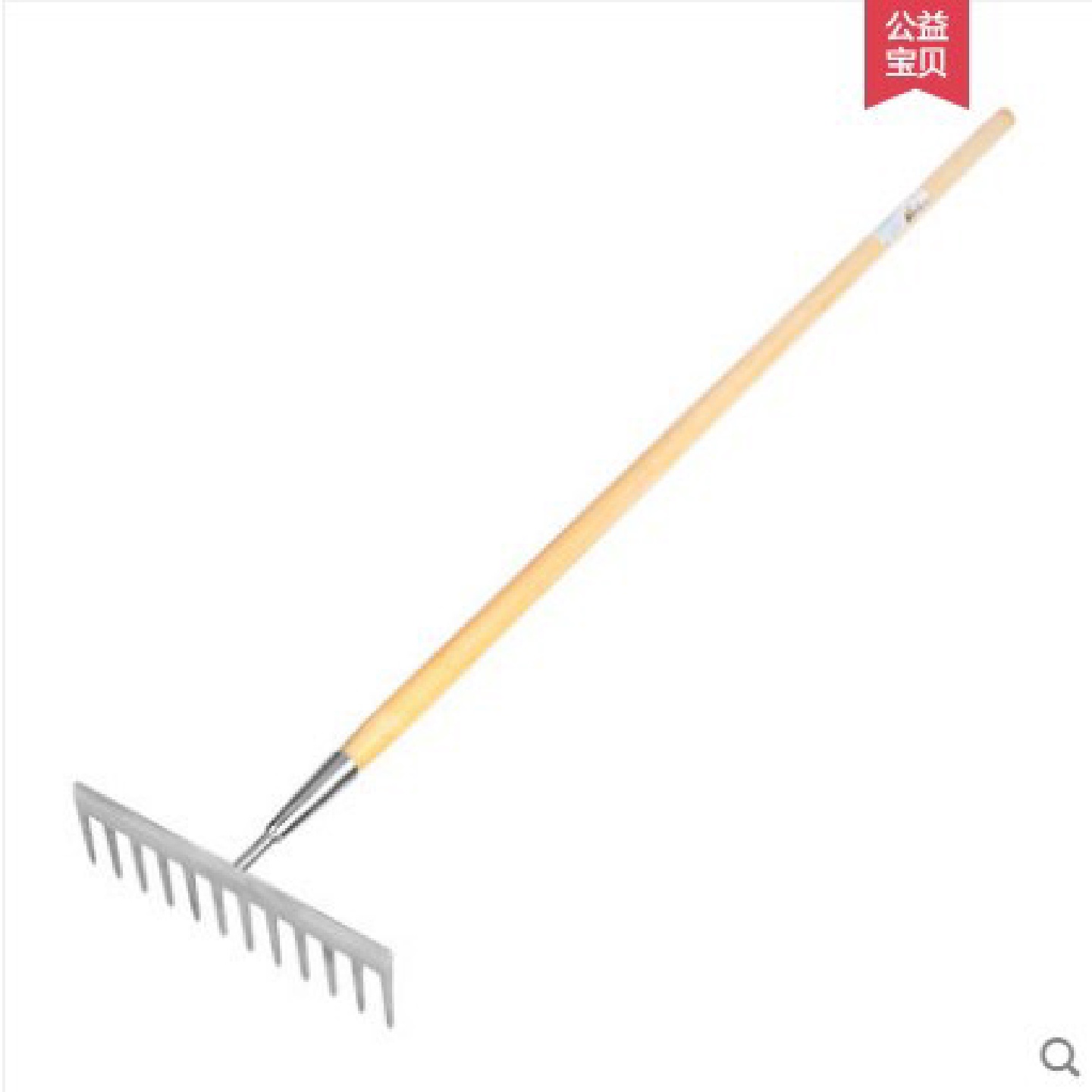 美达斯园艺工具多功能高品质12齿松土耕地钉耙家用农用钢耙