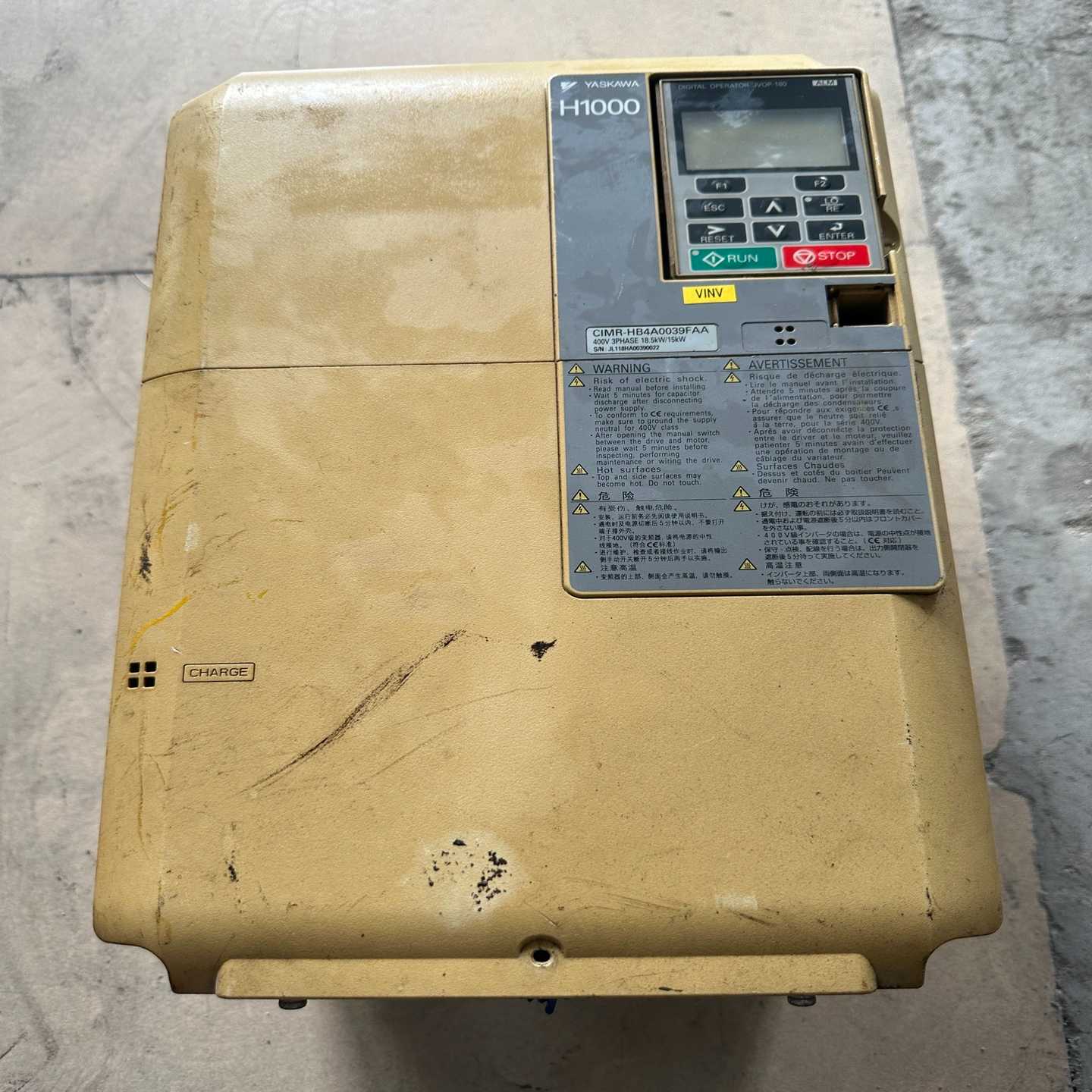 安川变频器H1000系列CIMR-HB4A0039FAA 4[浩蓉商户]