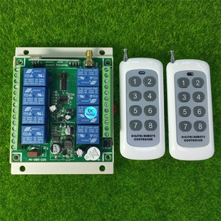 双遥控宽电压直流12v 2拖1新款 48V八路LED灯具电机水泵开关控制器