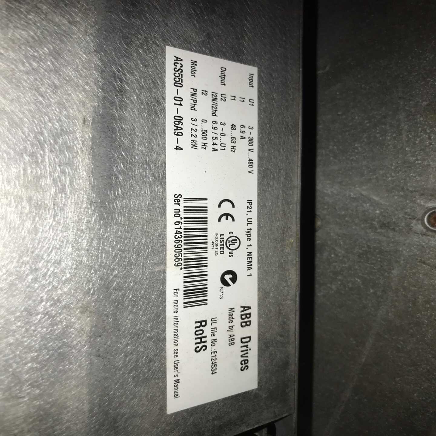 变频器ACS550-01-06A9-43/2.询价