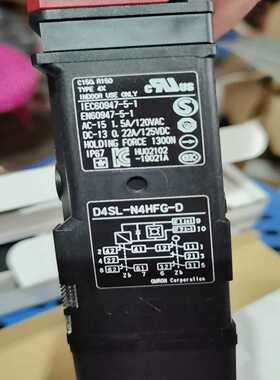 咨询-电磁锁安全门开关D4SL-N4HFG-D，带包装