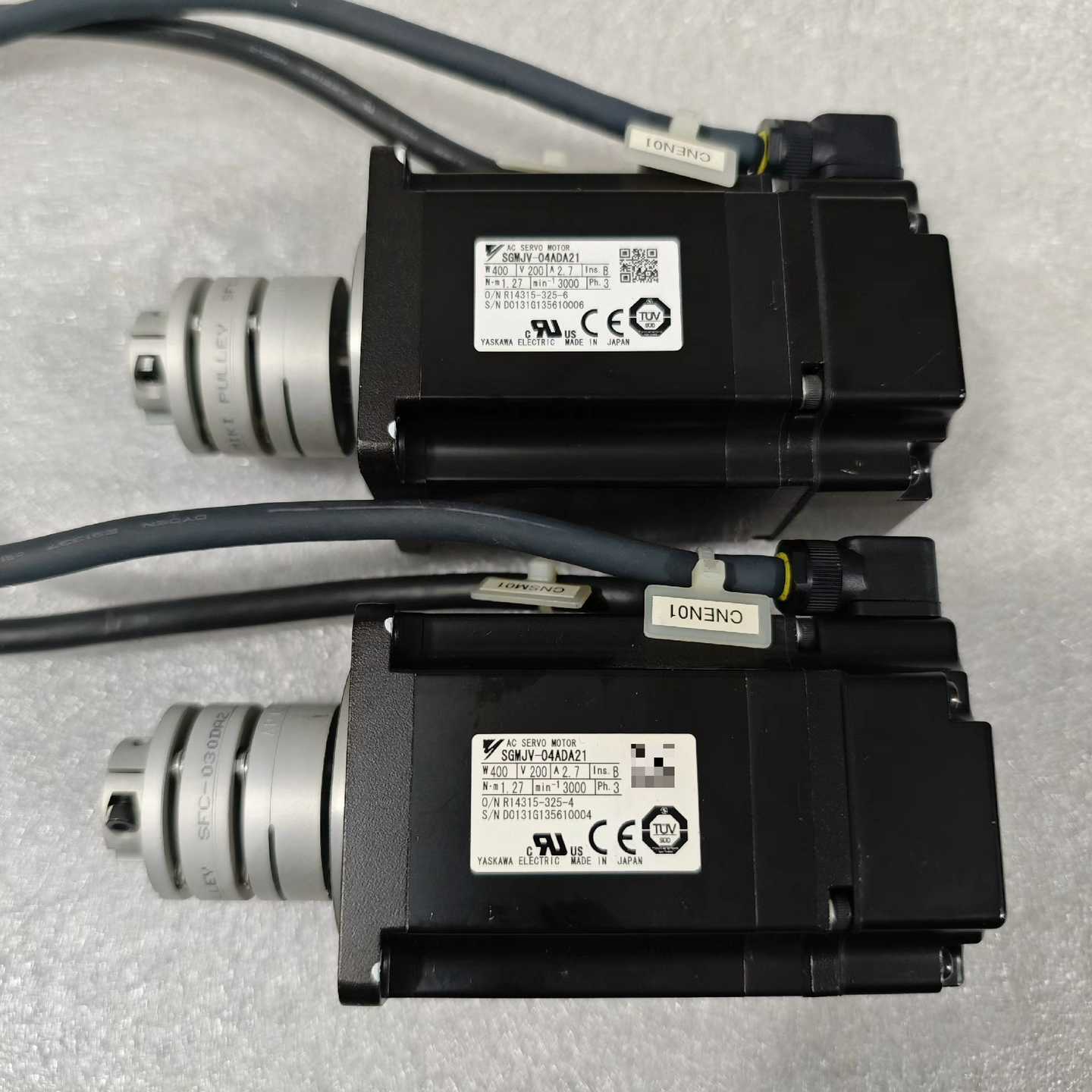 议价YASKAWA安川SGMJV-04ADA21伺服电机400W