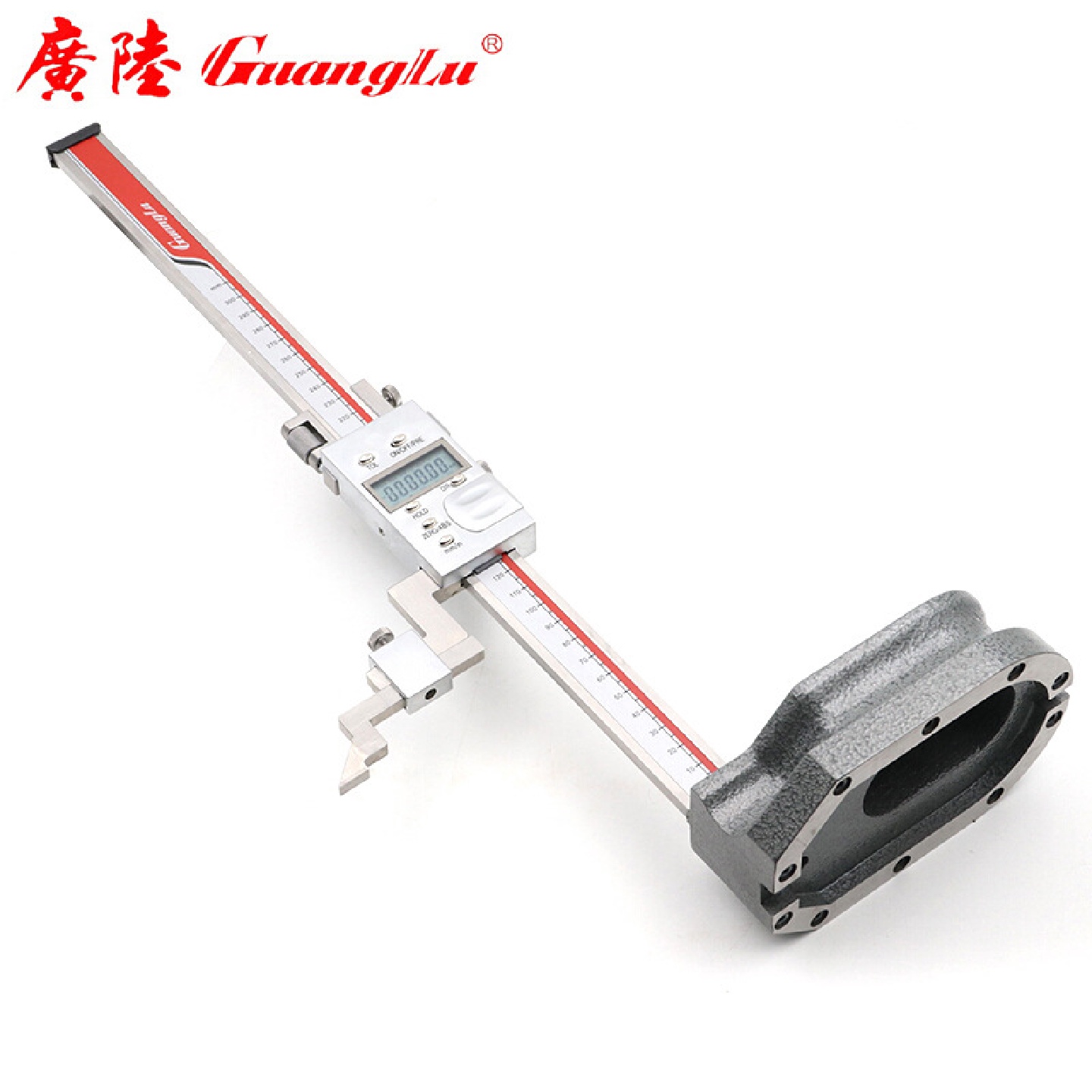 卡尺高度数显游标卡尺0-500mm划线尺画线高度划线头131-105GA广