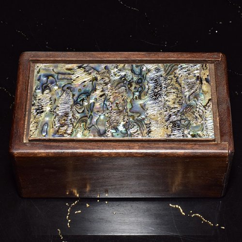 复古怀旧木质工艺品螺钿镶嵌花梨木机关首饰盒摆件厂家古玩批发