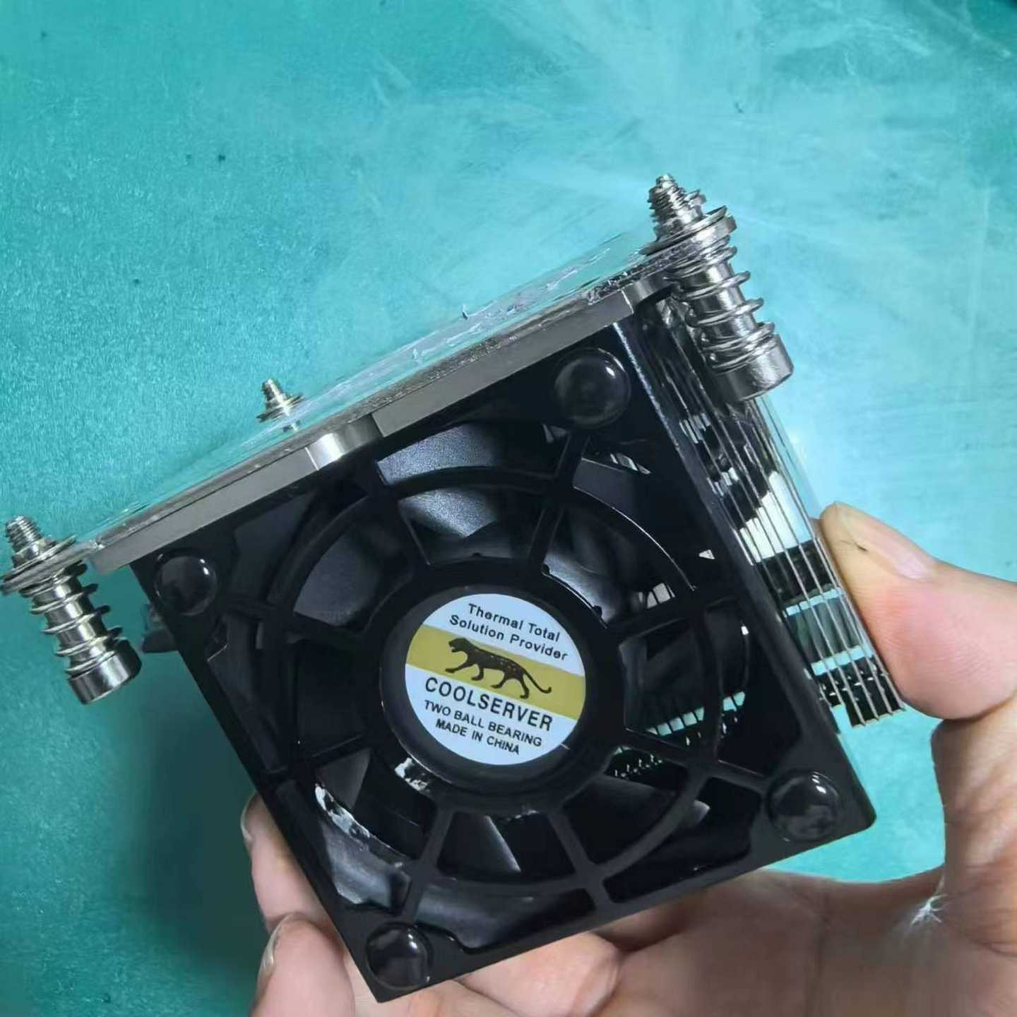 咨询-金钱豹x7999正方形散热器2u侧吹散热器cpu