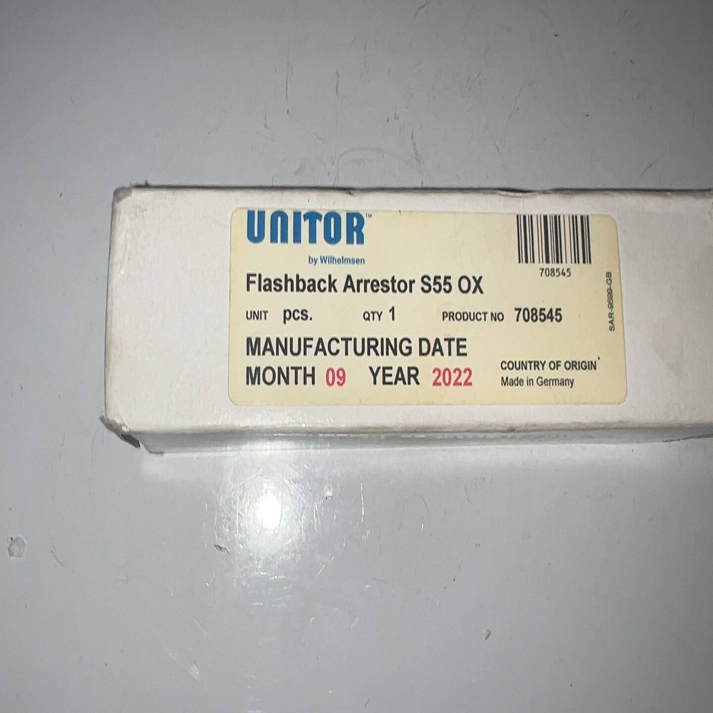 【请询价】全新UNITOR flashback arrestor S5