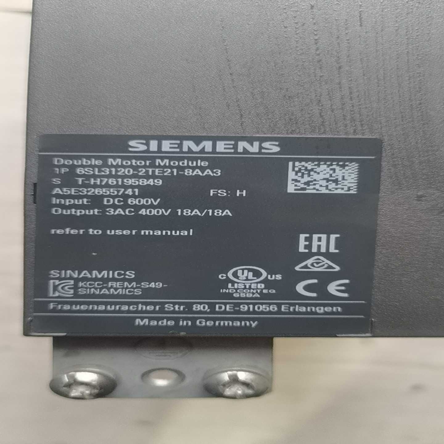 6SL3120-2TE21-8AA3   双轴18A现~询价