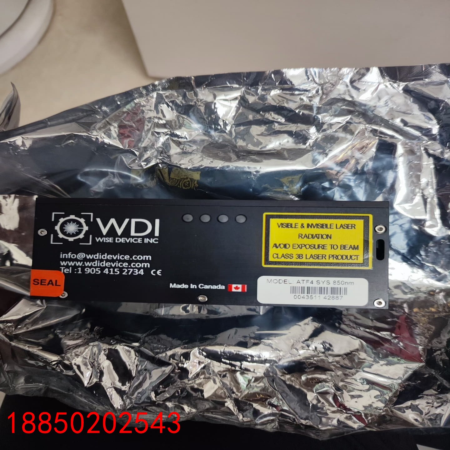 【请询价】加拿大WDI ATF4 SYS 850nm激光自动对焦模块