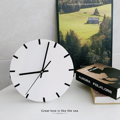 现代极简高级感样板间卧室客厅电视柜时钟表摆件家居桌面软装饰品