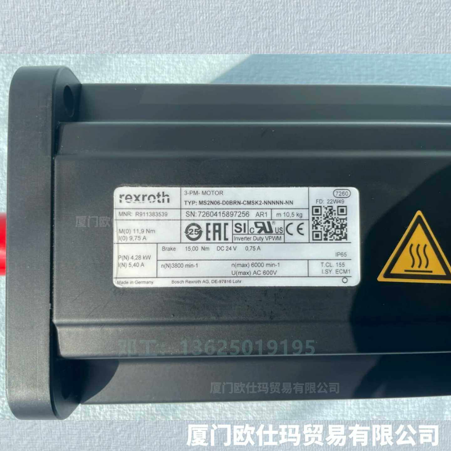 现货议g价德国力士乐电机R911290384MKD112D-027-KG0-RN