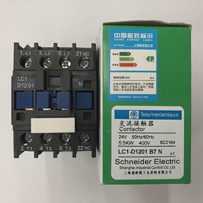 询价原装正品LC1D1201B7NAC24V5060Hz施耐德三级交流接触器