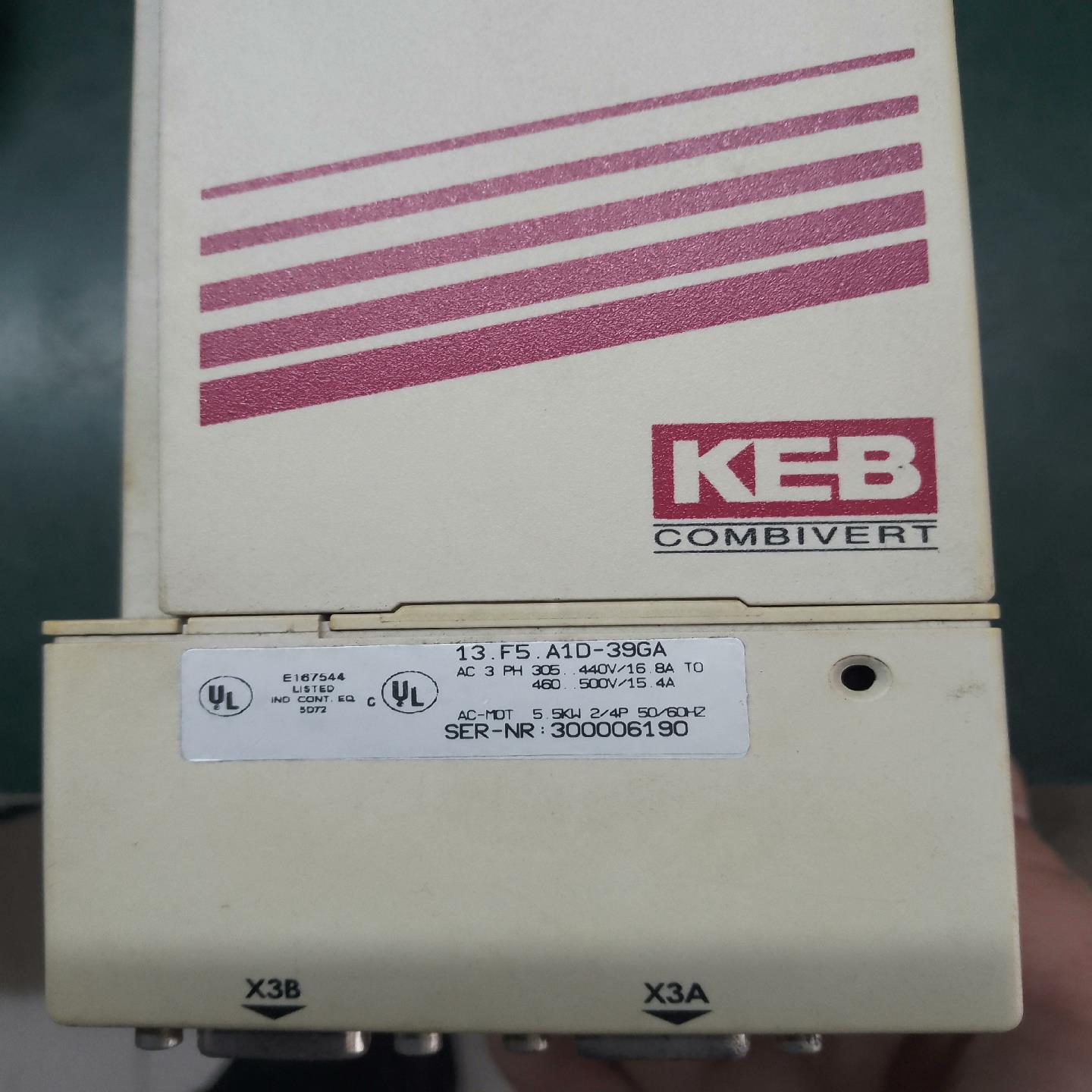 13F5A1D-39GA科比变频器，5.5千瓦，功能正常。--议价商品