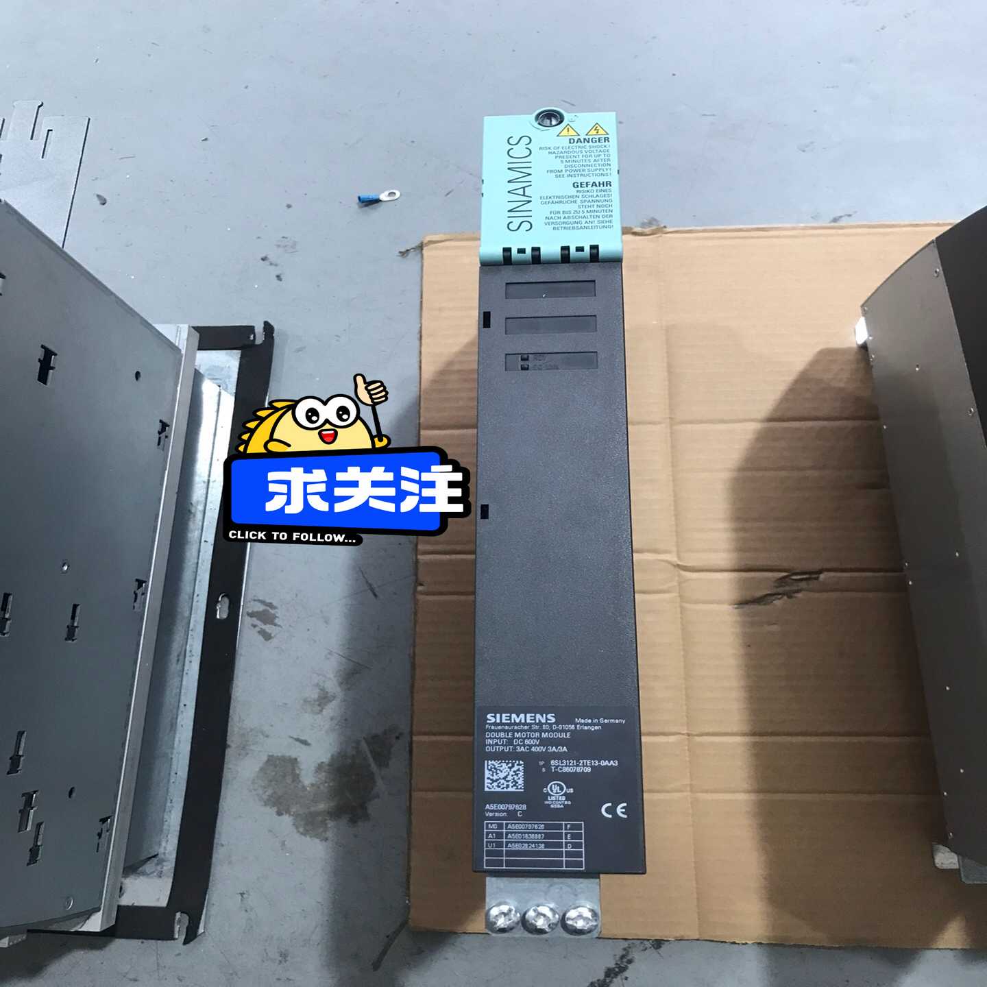 【议价】9成新双轴3A伺服驱动器6SL3121-2TE13-0适用