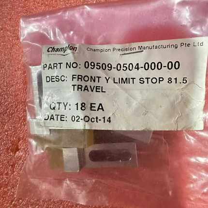 Champion原装限位块，型号09509-0504-000--议价商品