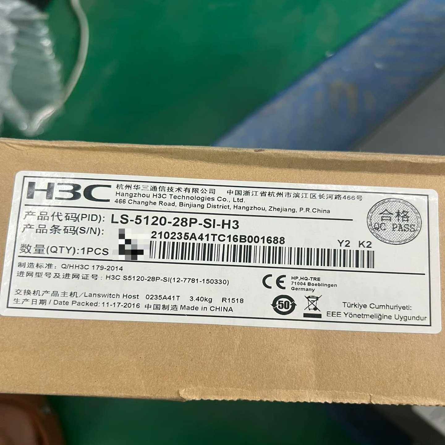 全新交换机华三H3CS5120-28P-SI-H32-议价