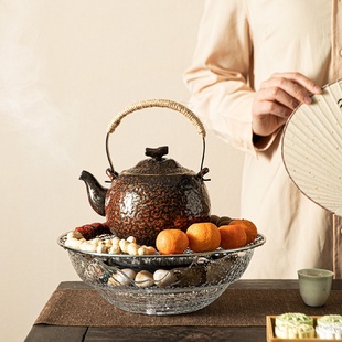 茶壶器具电陶炉煮茶器煮茶炉 围炉煮茶室内家用一全套配件烤茶套装