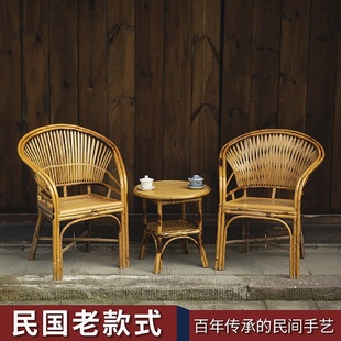 竹编家用摄影表演儿童小竹凳编织竹圈椅 7W四川凳子靠背椅手工老式