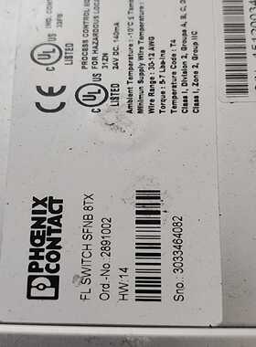 菲尼克斯交换机FLSWITCHSFNB8TX，型号2--议价商品