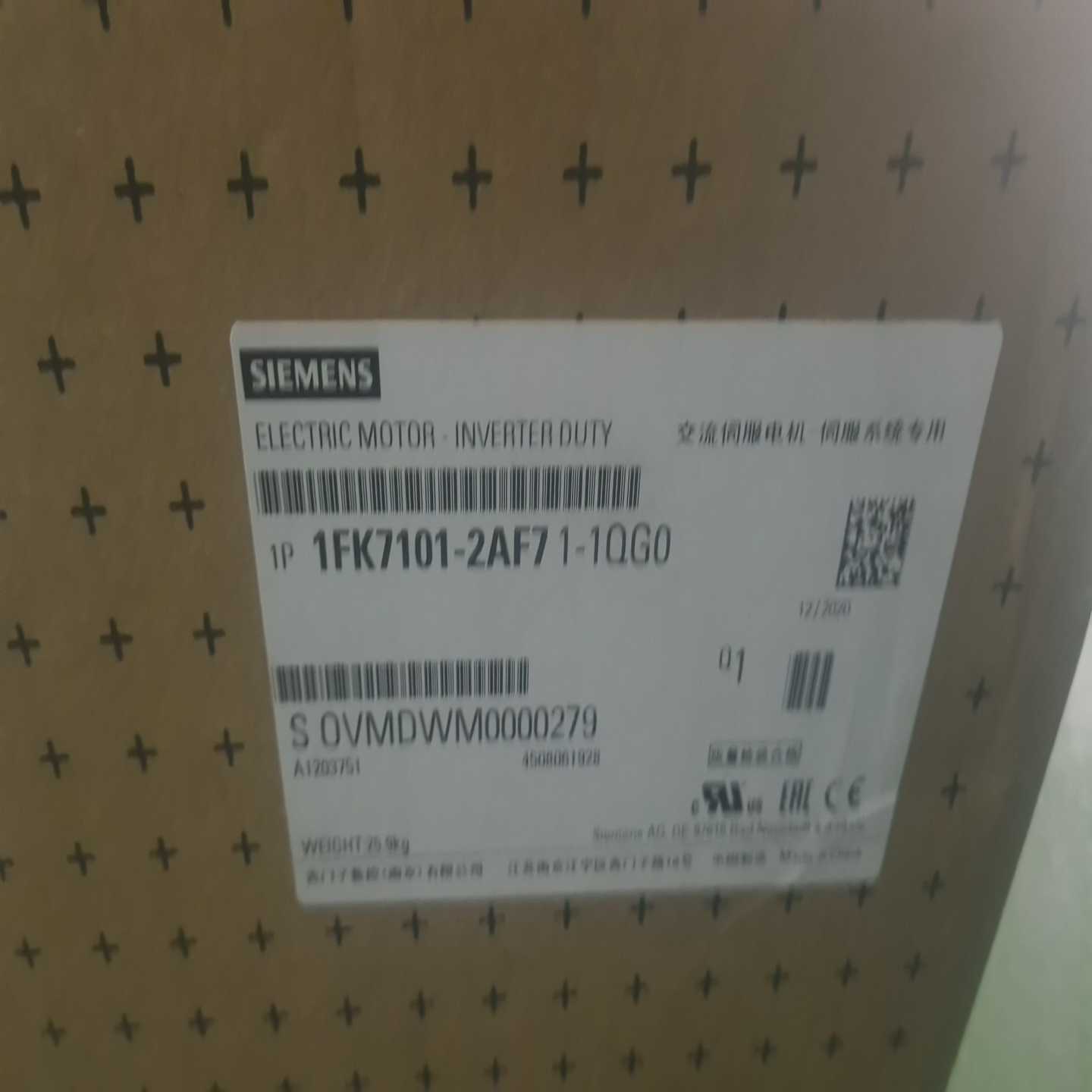 询价1FK7101-2AF71-1QG0西门子1FK同步电机全