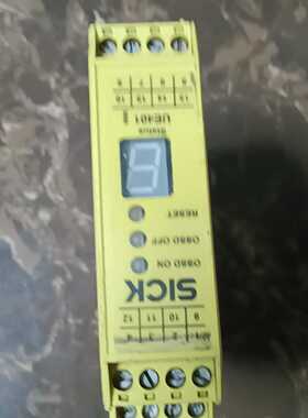 出SICK西克黄色安全继电器成色如图，功能包好，拆机的--议价商品