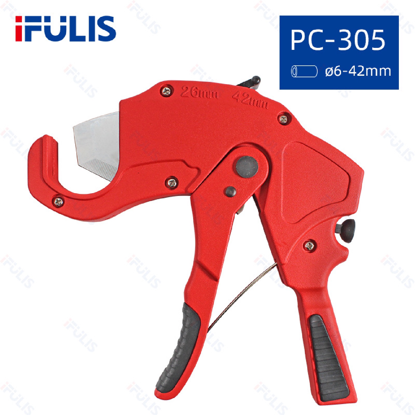 PC-305棘轮式PCV管剪管子切割刀线槽两用剪6-42mm赋力仕