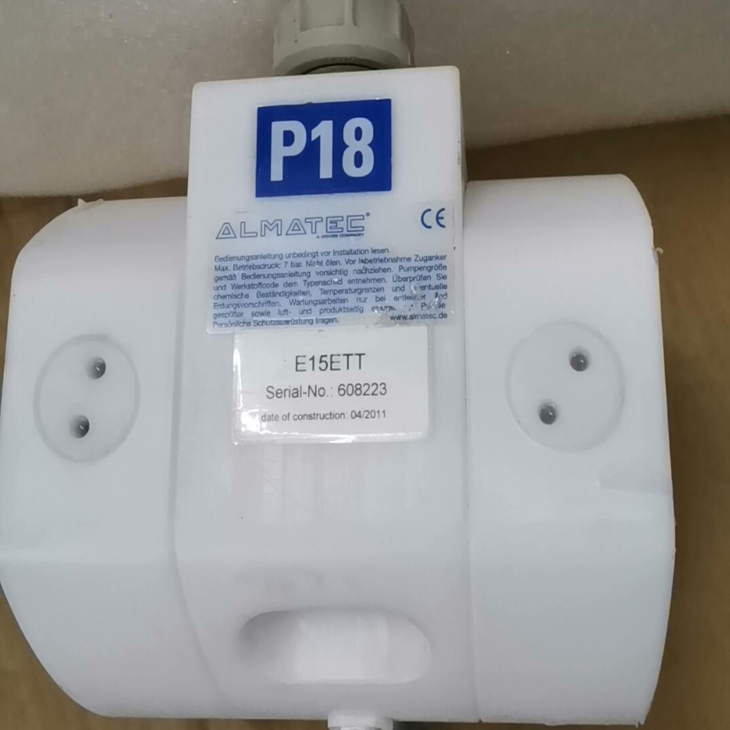 询价原装ALMATEC阿玛得隔膜泵E15ETT实物图议价