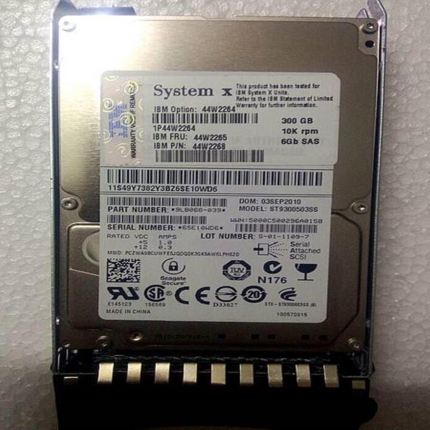 配件IBM 300G sas 25 44W2265 44W2268 44W2264 拆机 议价