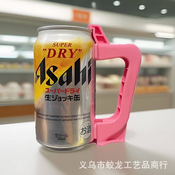 跨境户外便携易拉把手abs防溅喷沫把手朝日啤酒专用把手
