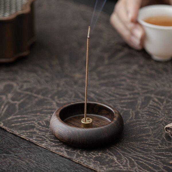 黑檀木香座香托家用小巧线香底座室内禅意简约大气木香插檀香座,家居饰品,香托/香盘/香座/香插,淘宝优惠券,粉丝福利购,淘宝优惠卷