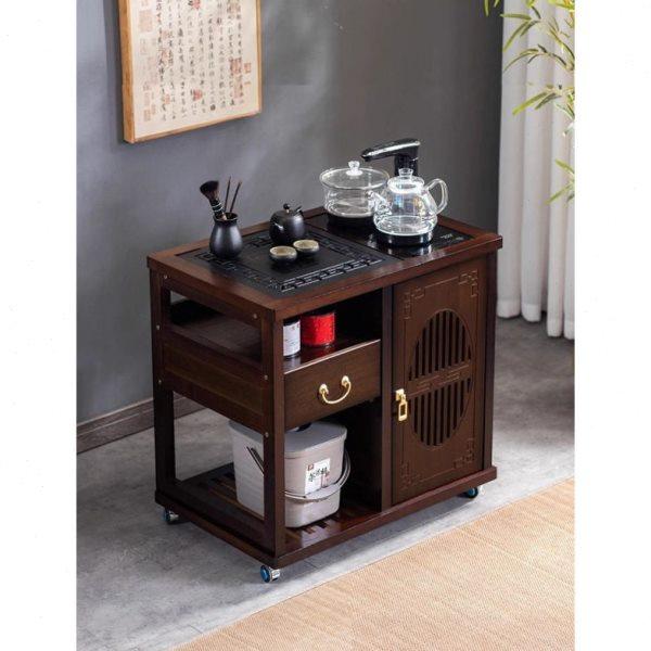 移动茶台烧水壶一体阳台小茶桌椅组合家用茶水柜非实木茶车茶边几,商业/办公家具,茶台/茶桌,淘宝优惠券,粉丝福利购,淘宝优惠卷