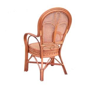 天然藤椅子休闲阳台桌椅老人高靠背办公椅竹藤编织单个单人电脑椅