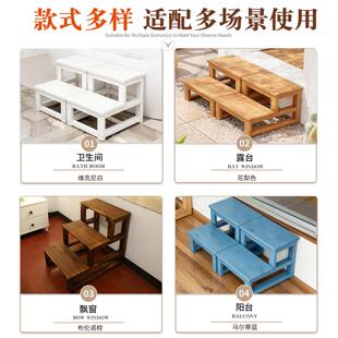 家用衣柜登高楼梯梯凳登高取物凳凳子梯子两用三步梯登高架阶梯椅