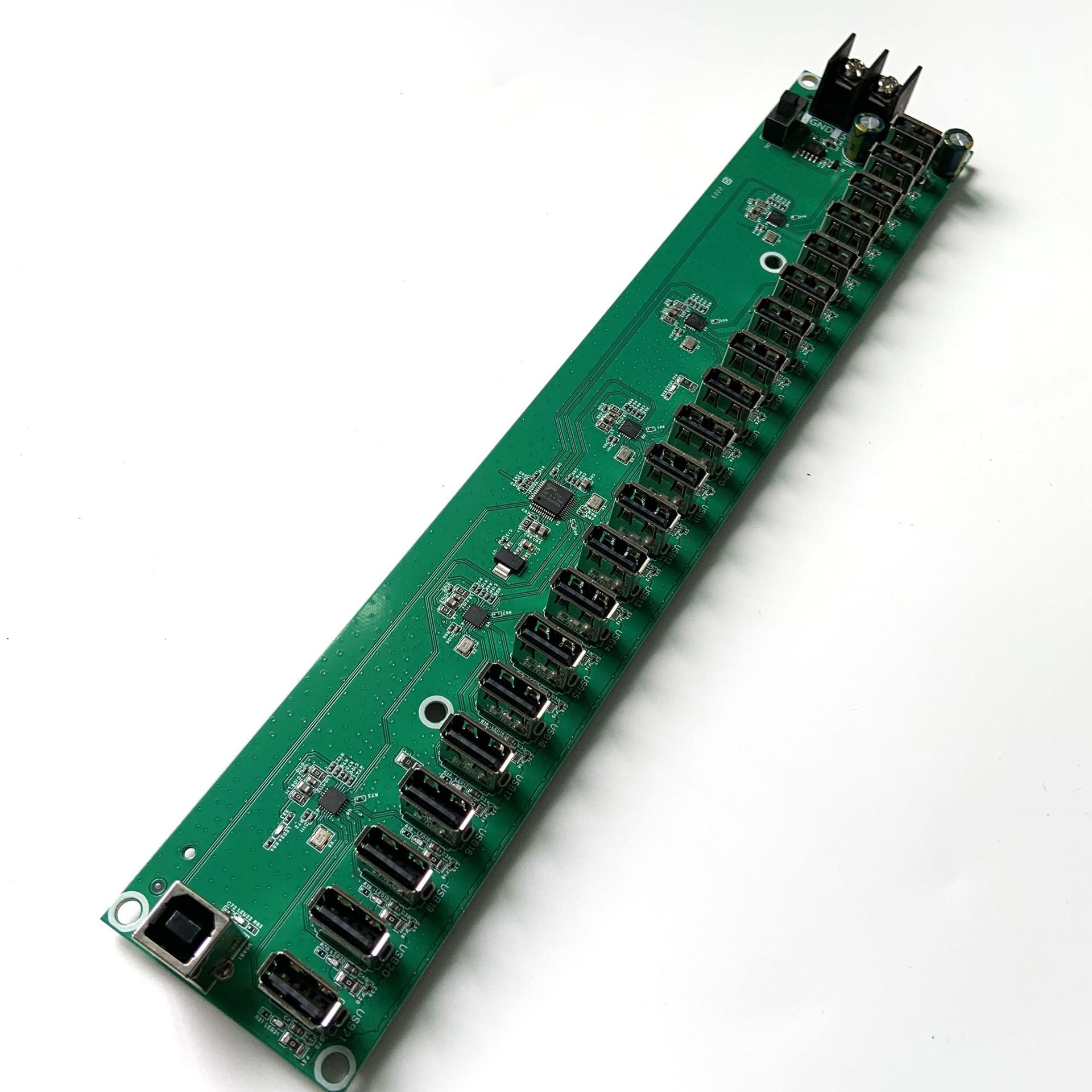 20口USB集线器PCBA电路板 开发设计图片
