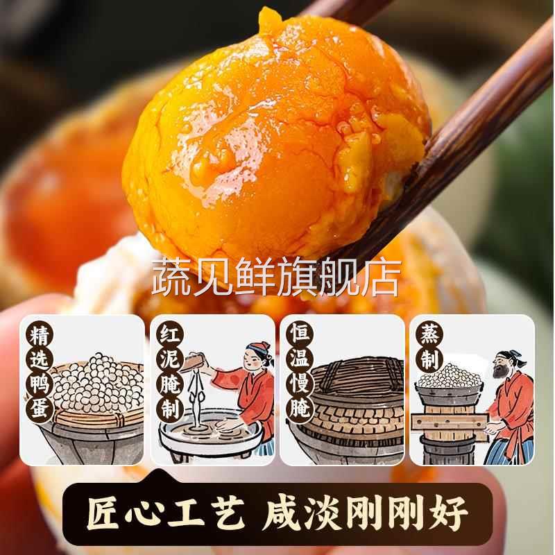 高邮咸鸭蛋正品正宗流油整箱新鲜咸盐蛋黄70克咸鸭蛋